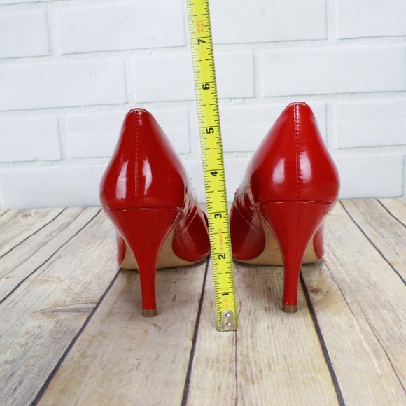 ISOLA Red Peep Toe High Heels Sandals Size 6.5 - Picture 4 of 8